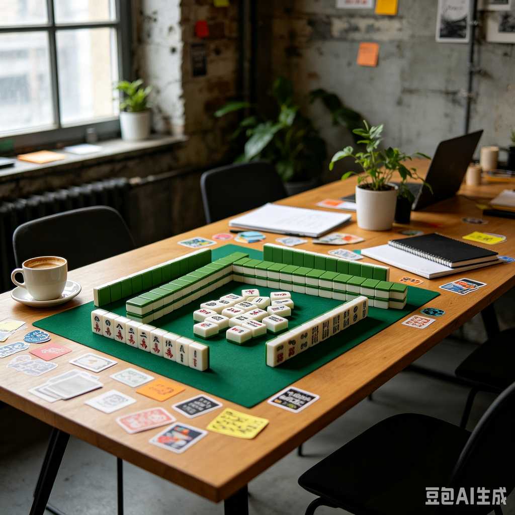 desktop decoration mahjong set